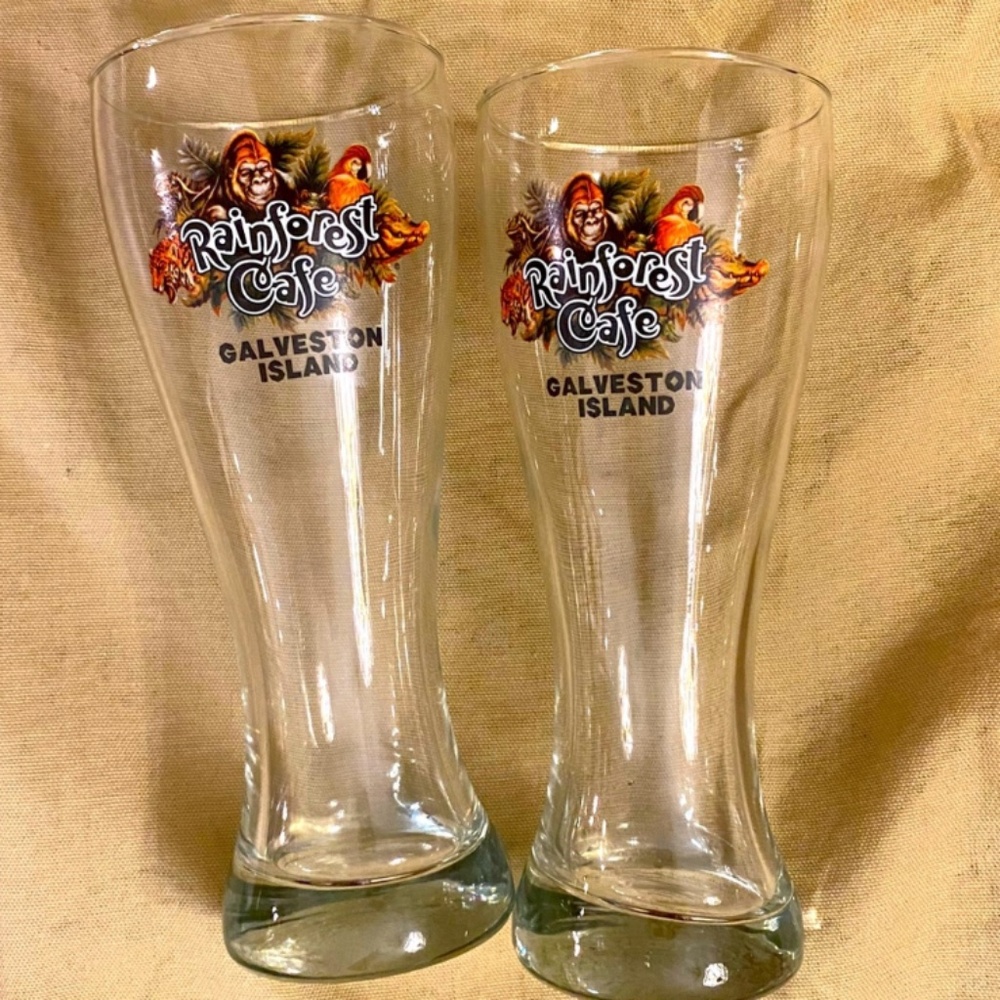 Rainforest Cafe glasses
